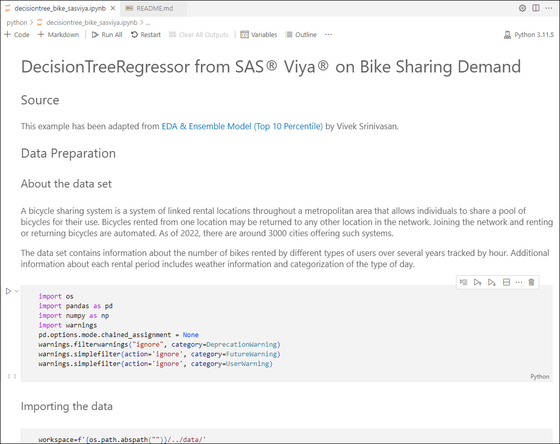 Beispiel DecisionTreeRegressor